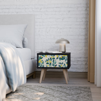 LEMON TREE Nightstand in Black Finish