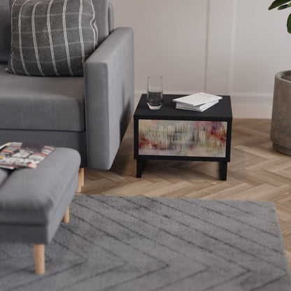 VEILED SUMMIT Nightstand in Black Finish
