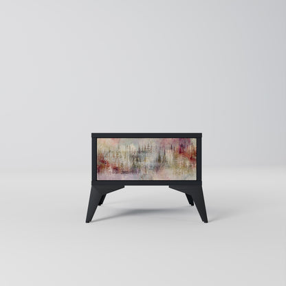 VEILED SUMMIT Nightstand in Black Finish