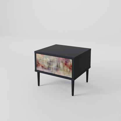VEILED SUMMIT Nightstand in Black Finish