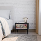 VEILED SUMMIT nattduksbord i svart finish