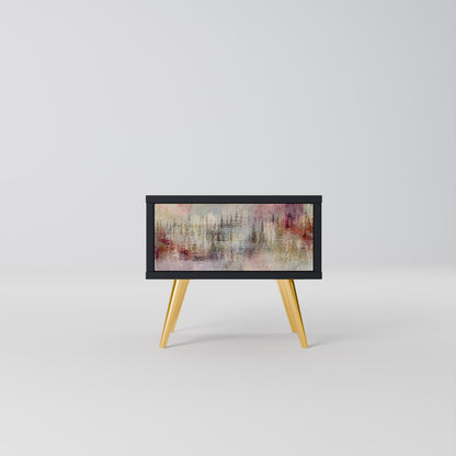VEILED SUMMIT Nightstand in Black Finish