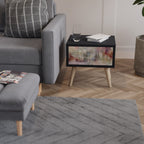 VEILED SUMMIT nattduksbord i svart finish