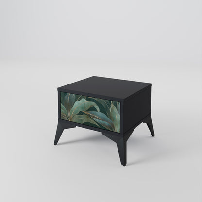 ROYAL GREEN Nightstand in Black Finish