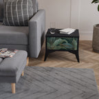 ROYAL GREEN nattduksbord i svart finish