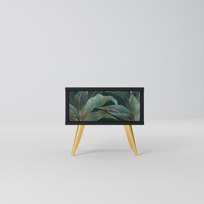 ROYAL GREEN Nightstand in Black Finish