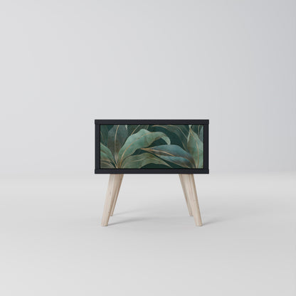ROYAL GREEN Nightstand in Black Finish