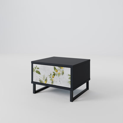 ELEGANT BOTANICS nattduksbord i svart finish