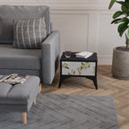 ELEGANT BOTANICS nattduksbord i svart finish