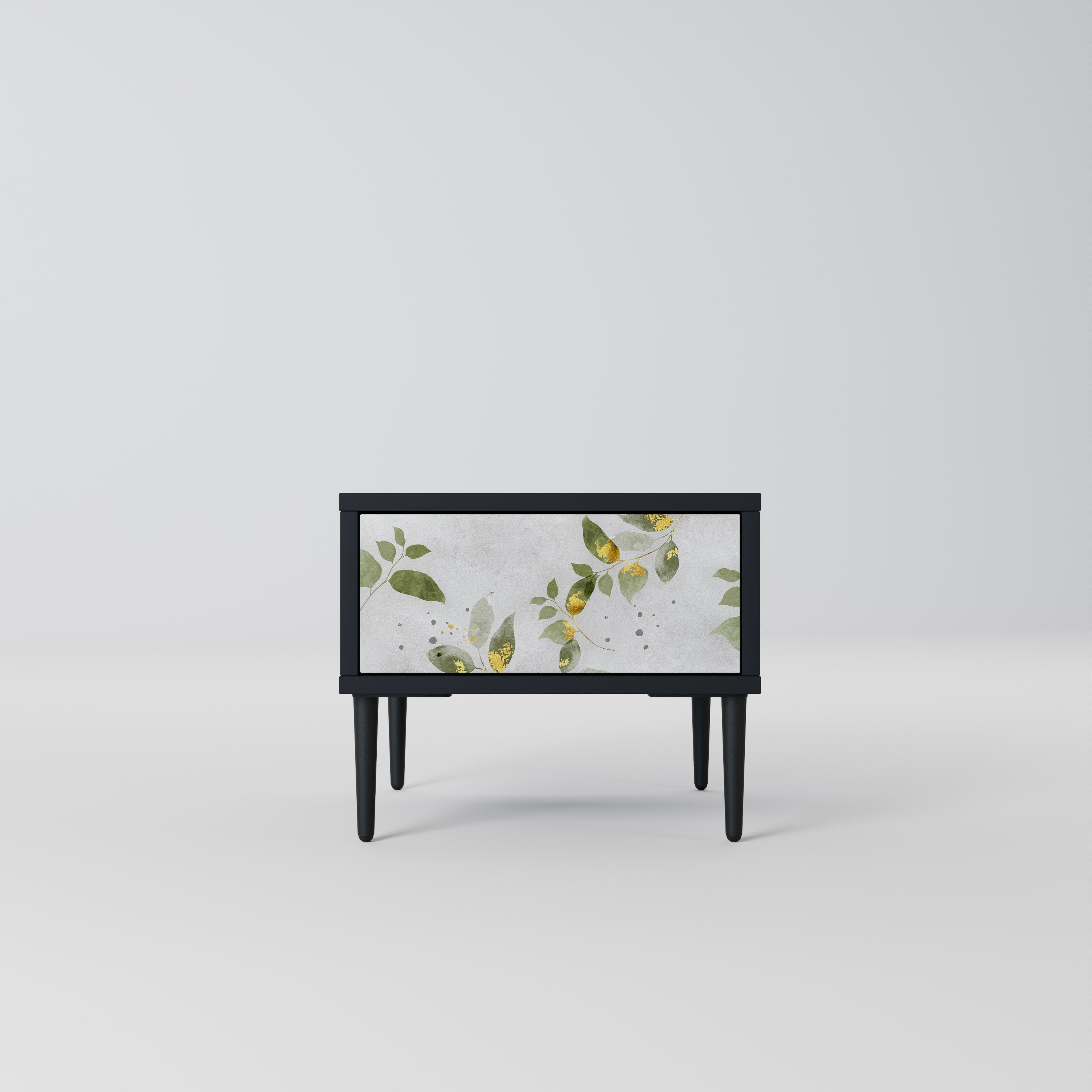 ELEGANT BOTANICS nattduksbord i svart finish