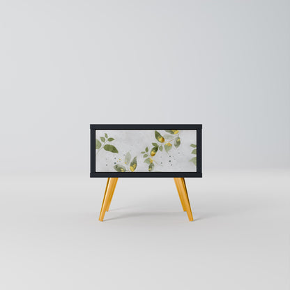 ELEGANT BOTANICS nattduksbord i svart finish