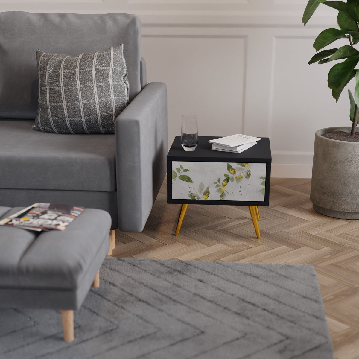 ELEGANT BOTANICS Sängbord 