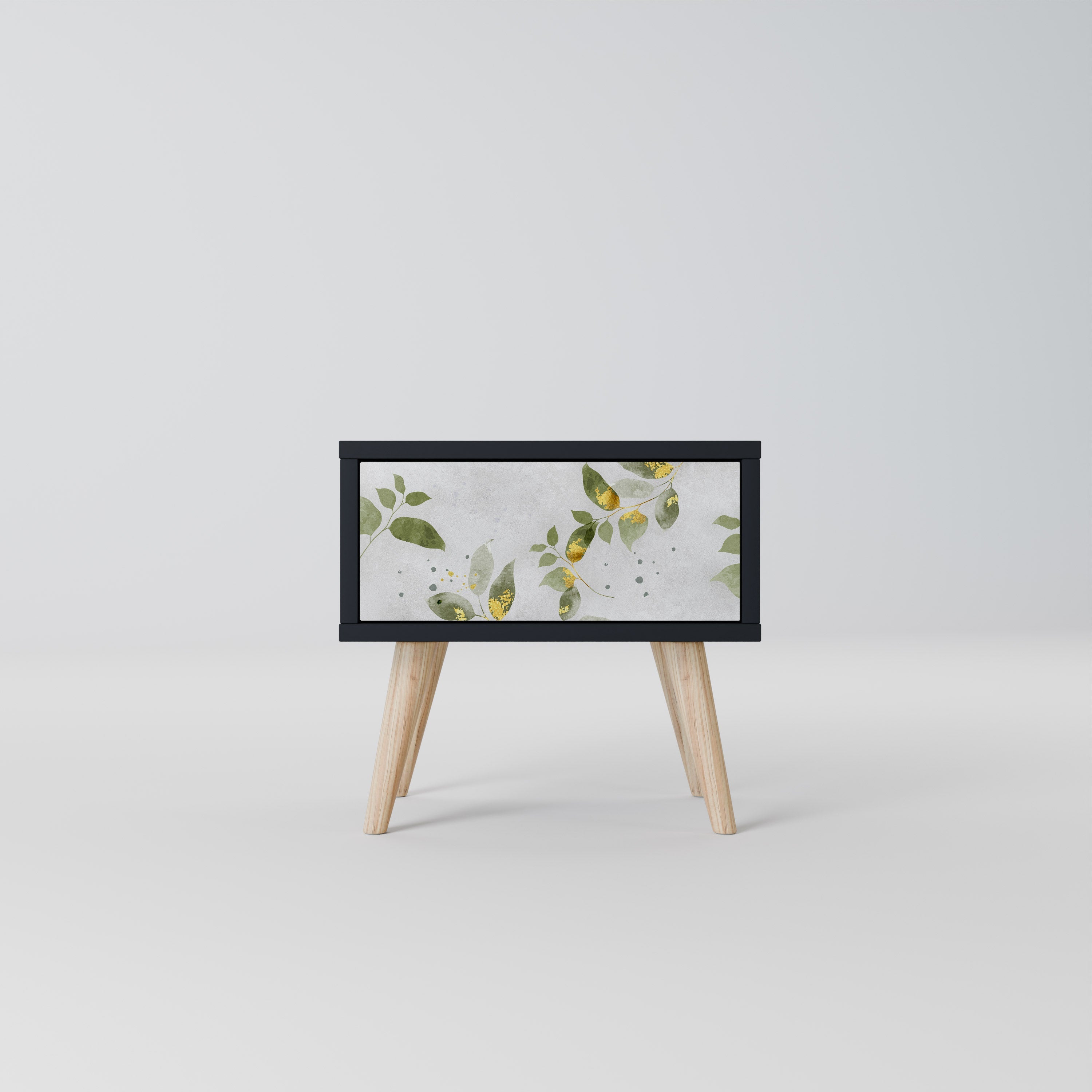 ELEGANT BOTANICS nattduksbord i svart finish