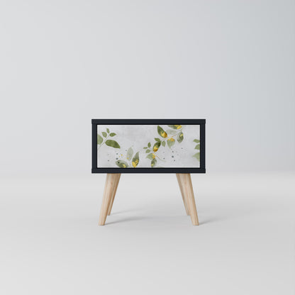 ELEGANT BOTANICS nattduksbord i svart finish