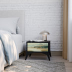 MORNING BY THE LAKE Nattduksbord i svart finish