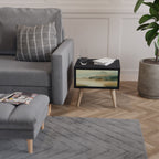 MORNING BY THE LAKE Nattduksbord i svart finish