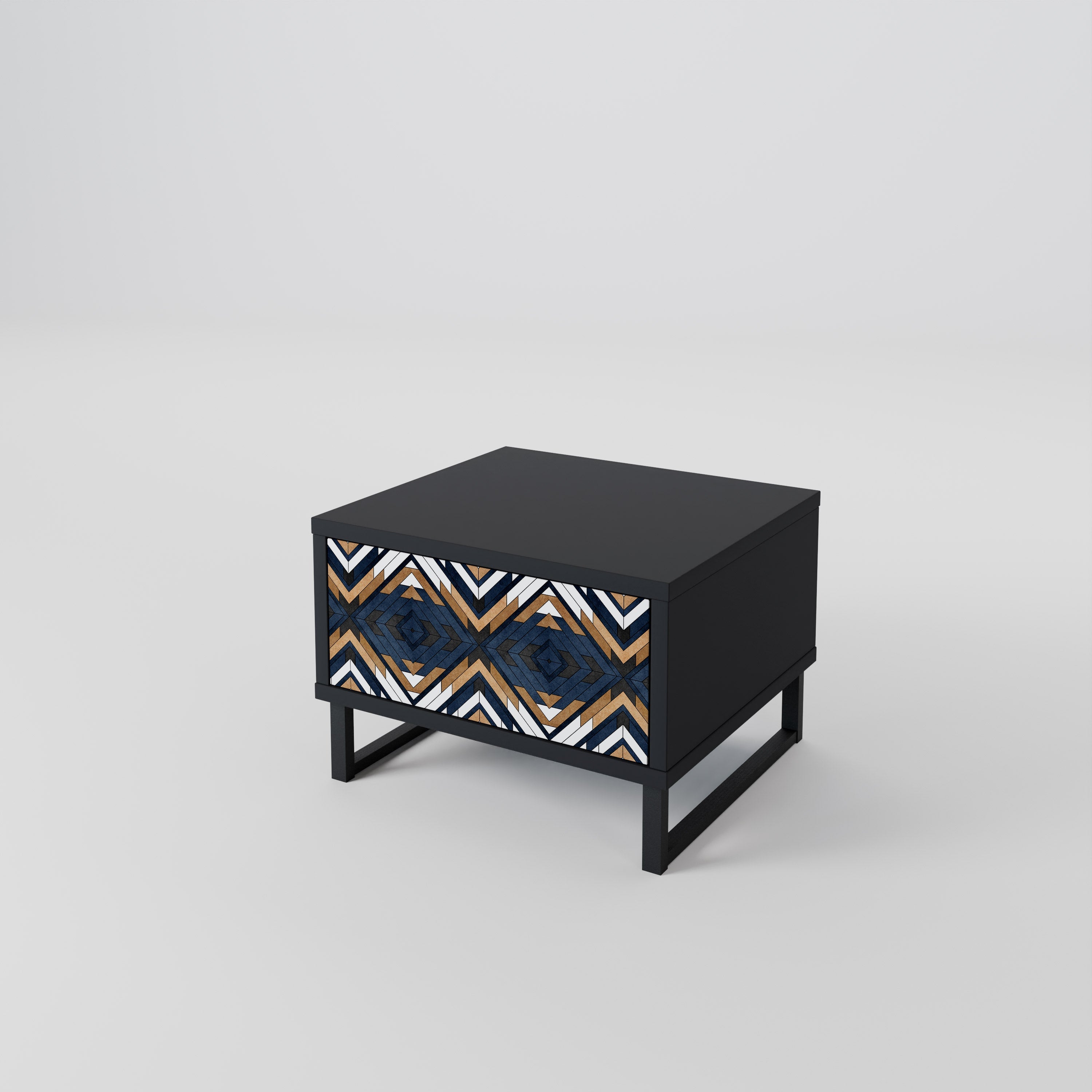 ARTIFUL GEOMETRI Nattduksbord i svart finish