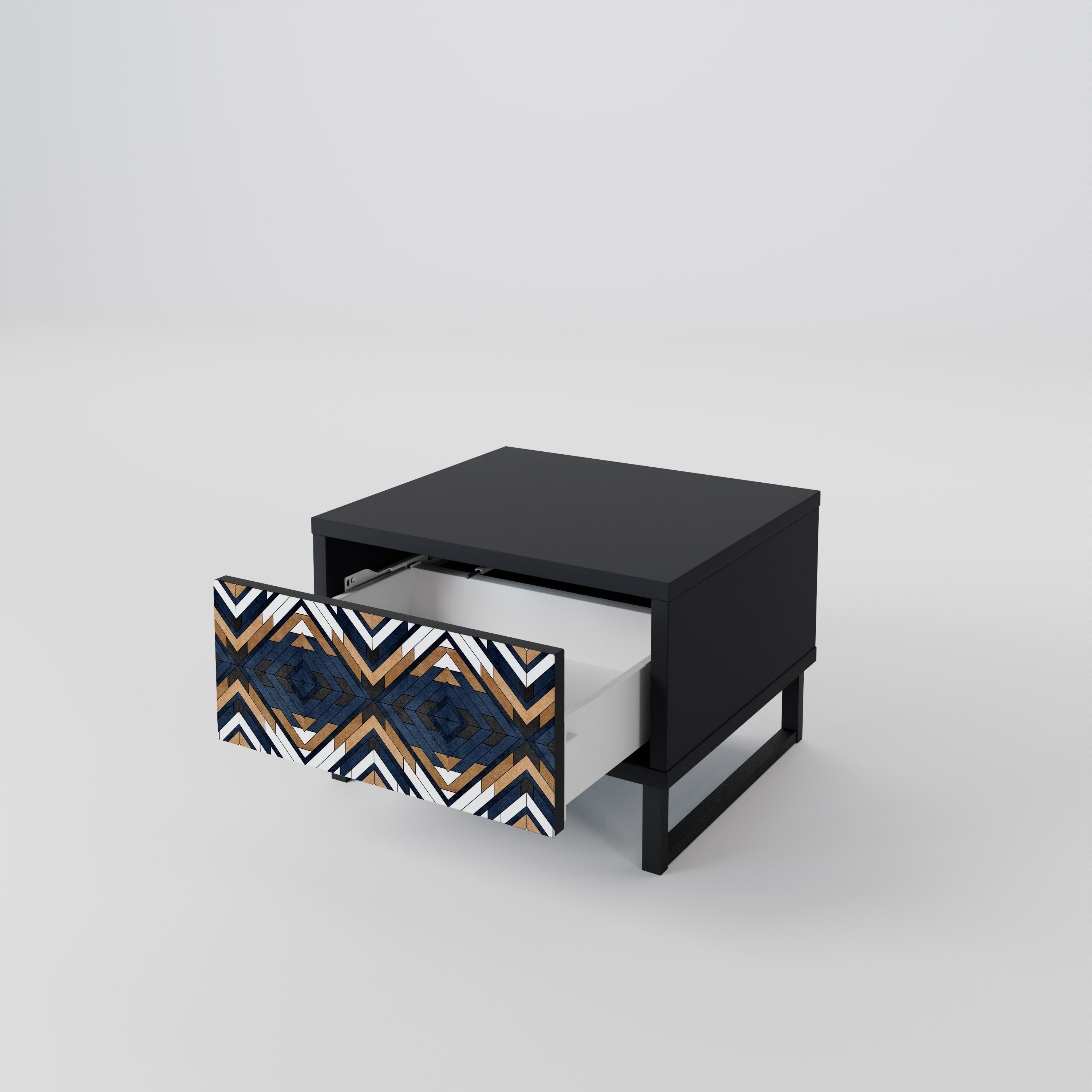 ARTIFUL GEOMETRI Nattduksbord i svart finish