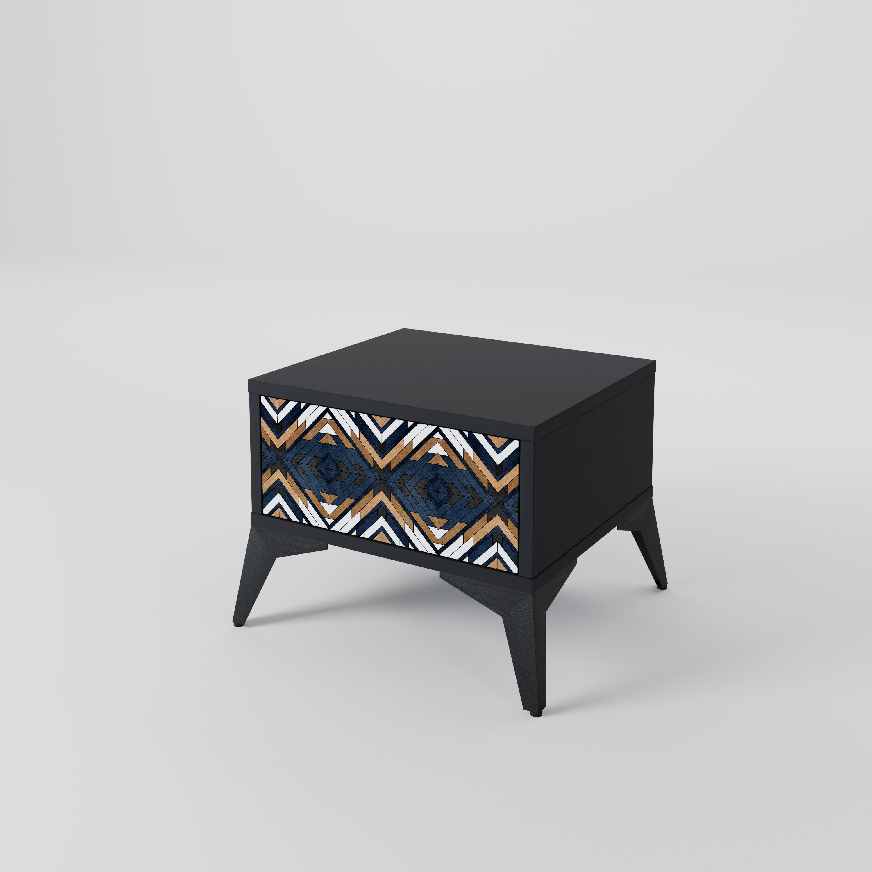 ARTIFUL GEOMETRI Nattduksbord i svart finish