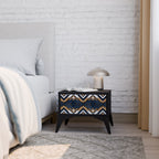 ARTIFUL GEOMETRI Nattduksbord i svart finish