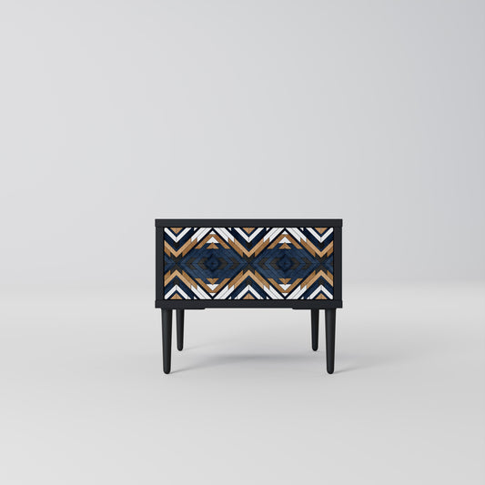 ARTIFUL GEOMETRI Nattduksbord i svart finish