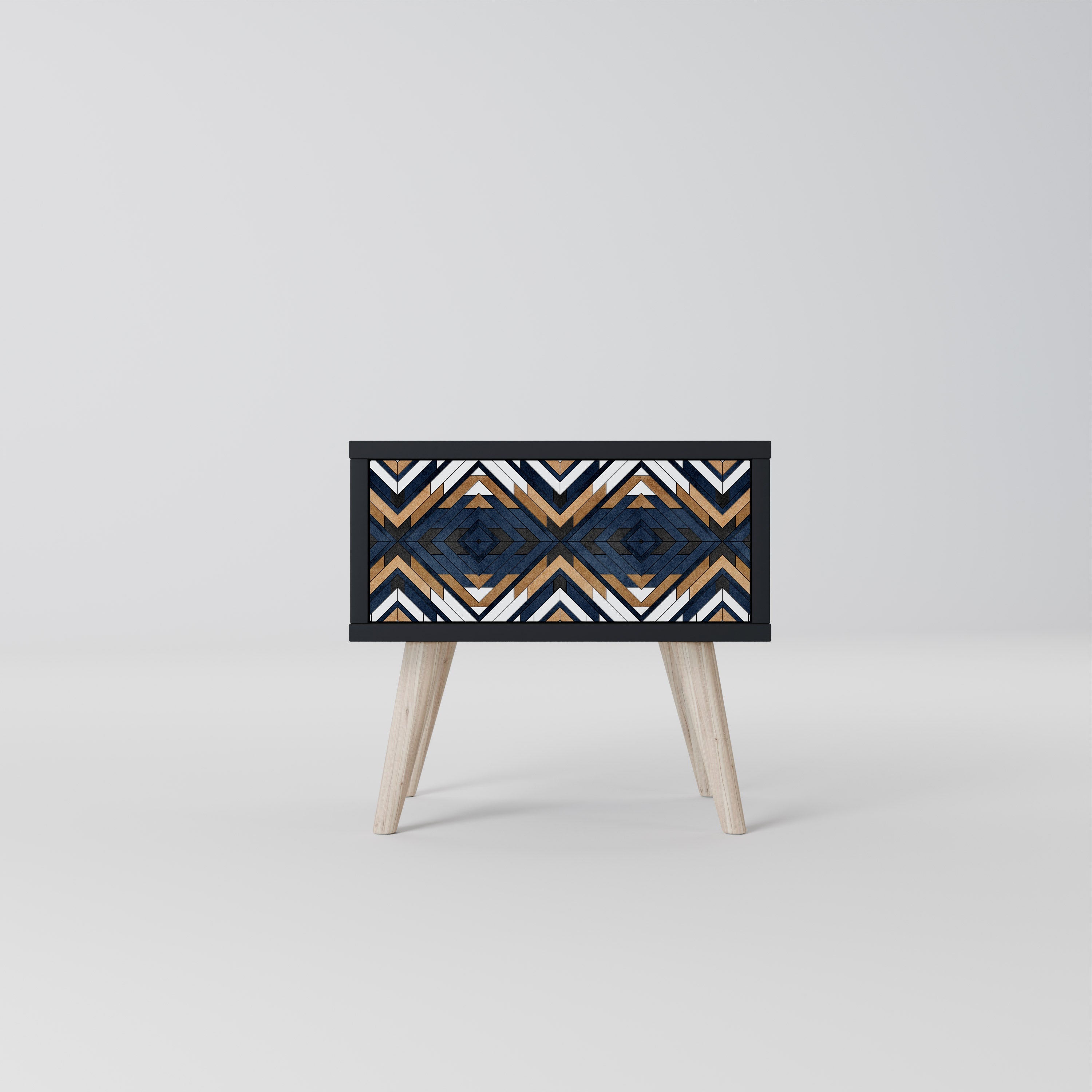 ARTIFUL GEOMETRI Nattduksbord i svart finish
