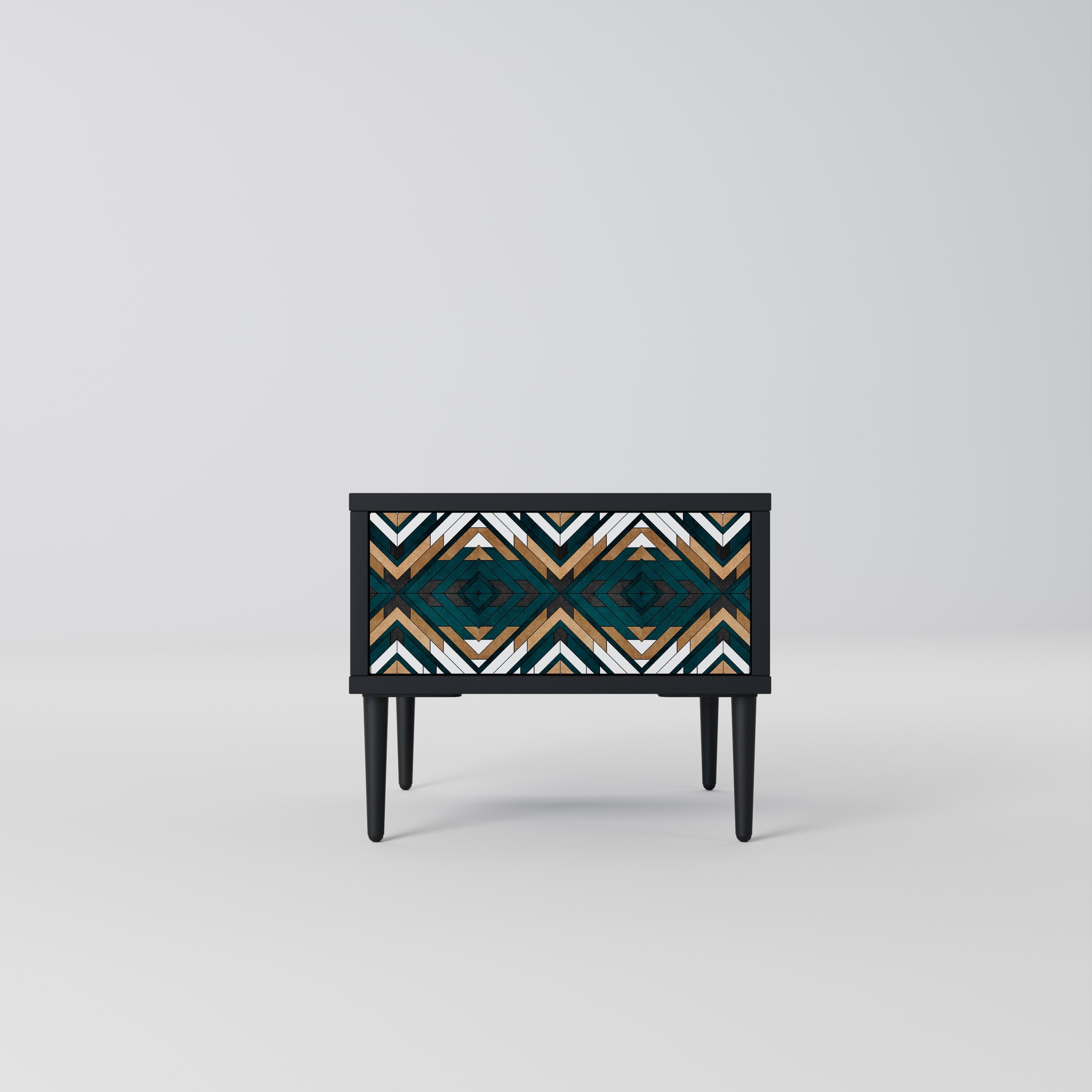 ARTISTIC GEOMETRI Nattduksbord i svart finish
