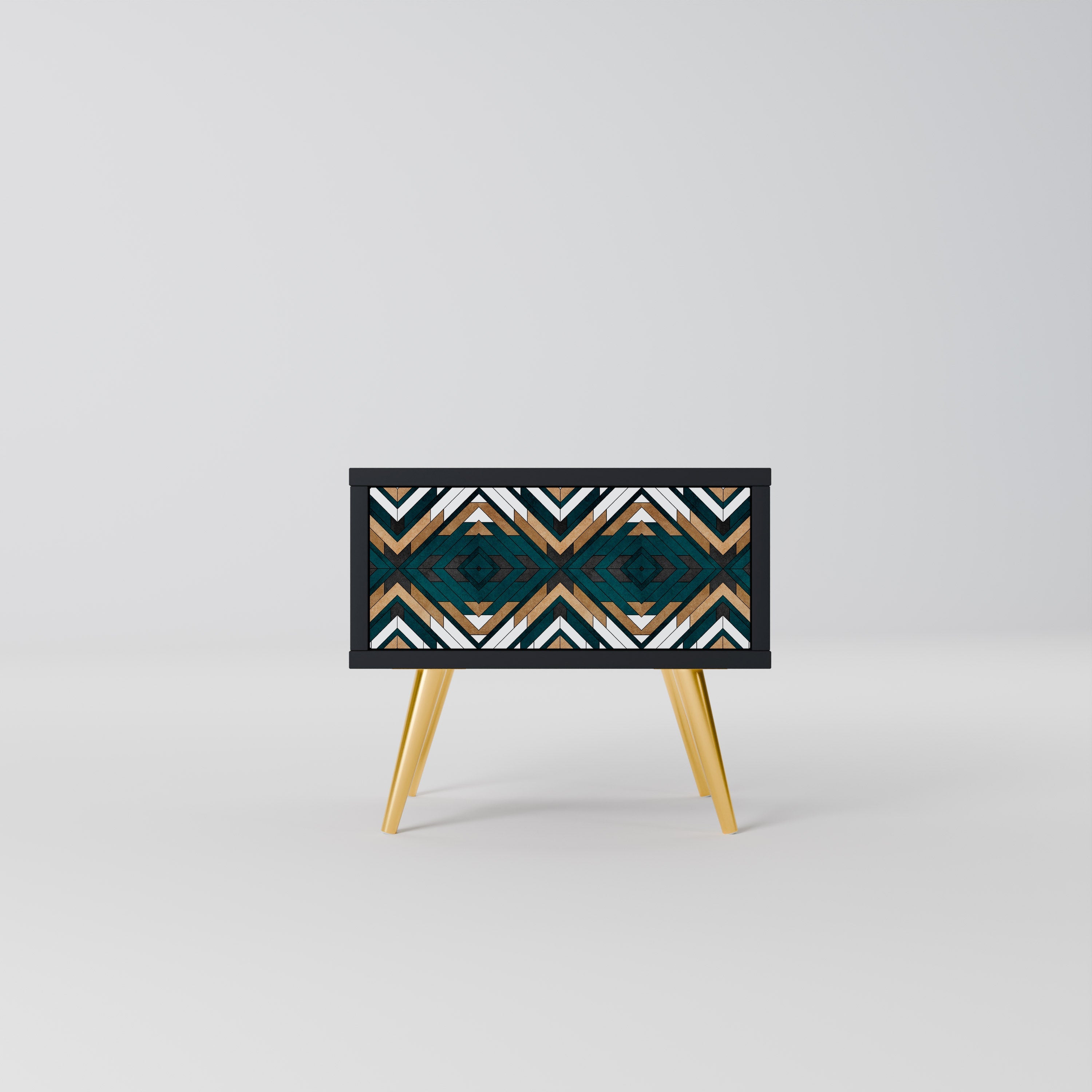 ARTISTIC GEOMETRI Nattduksbord i svart finish
