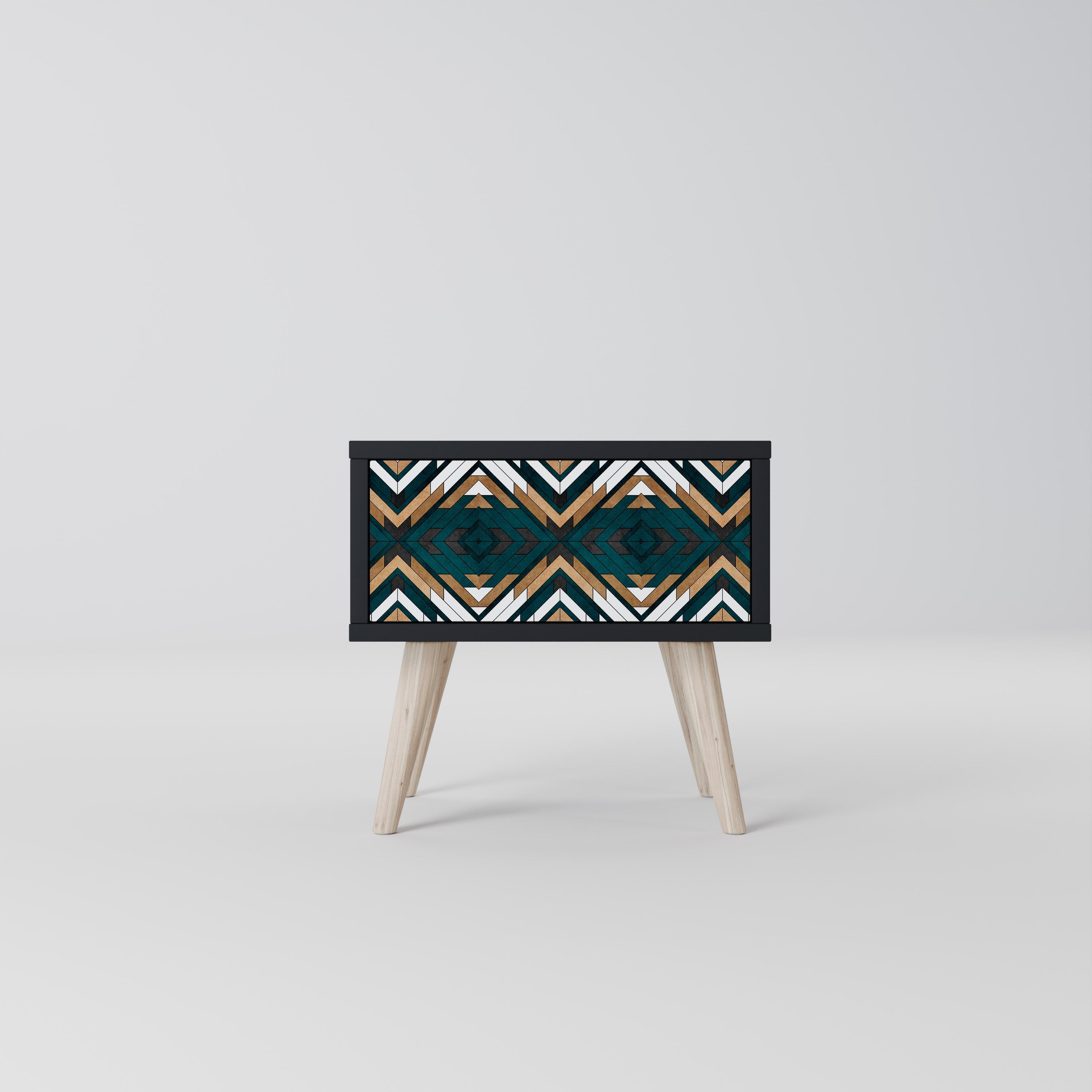ARTISTIC GEOMETRI Nattduksbord i svart finish