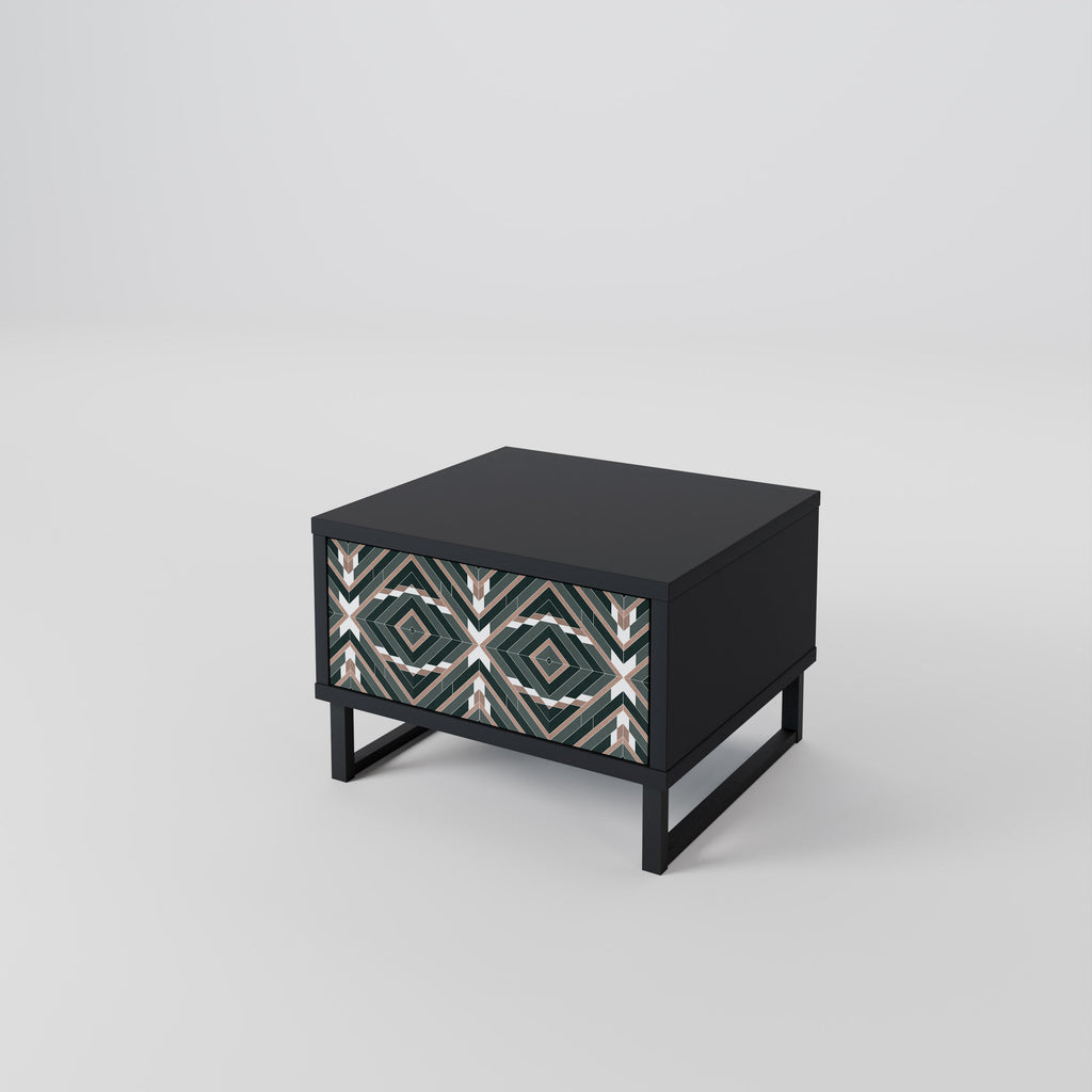 DIMENSION DELIGHTS Nattduksbord i svart finish