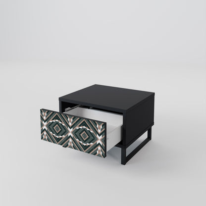 DIMENSION DELIGHTS Nattduksbord i svart finish