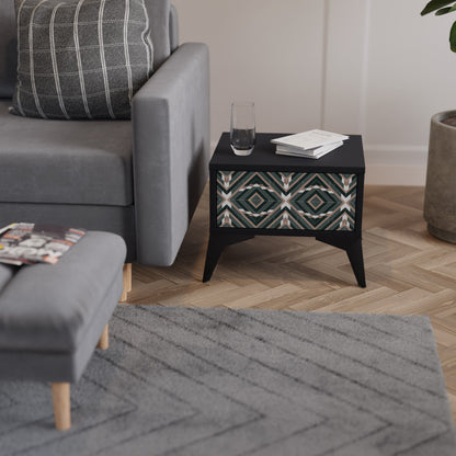 DIMENSION DELIGHTS Nattduksbord i svart finish