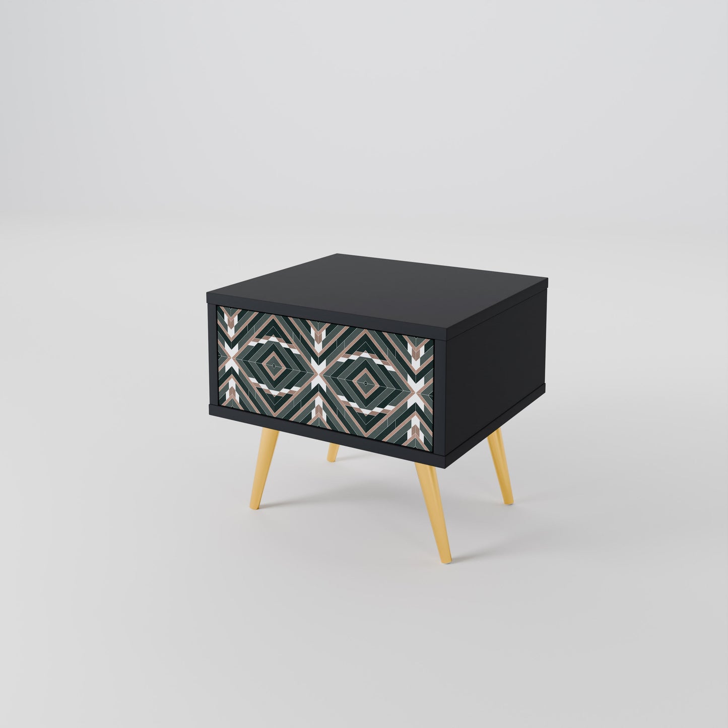 DIMENSION DELIGHTS Nattduksbord i svart finish