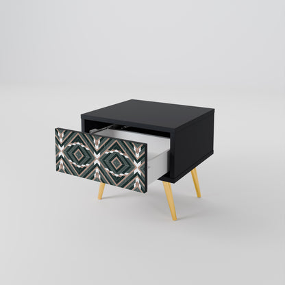 DIMENSION DELIGHTS Nattduksbord i svart finish