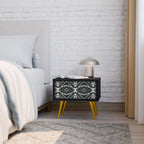 DIMENSION DELIGHTS Nattduksbord i svart finish