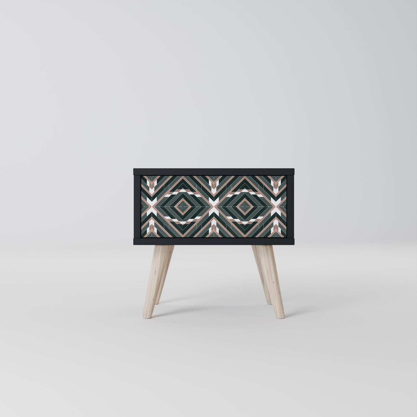 DIMENSION DELIGHTS Nattduksbord i svart finish