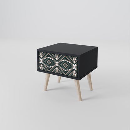DIMENSION DELIGHTS Nattduksbord i svart finish