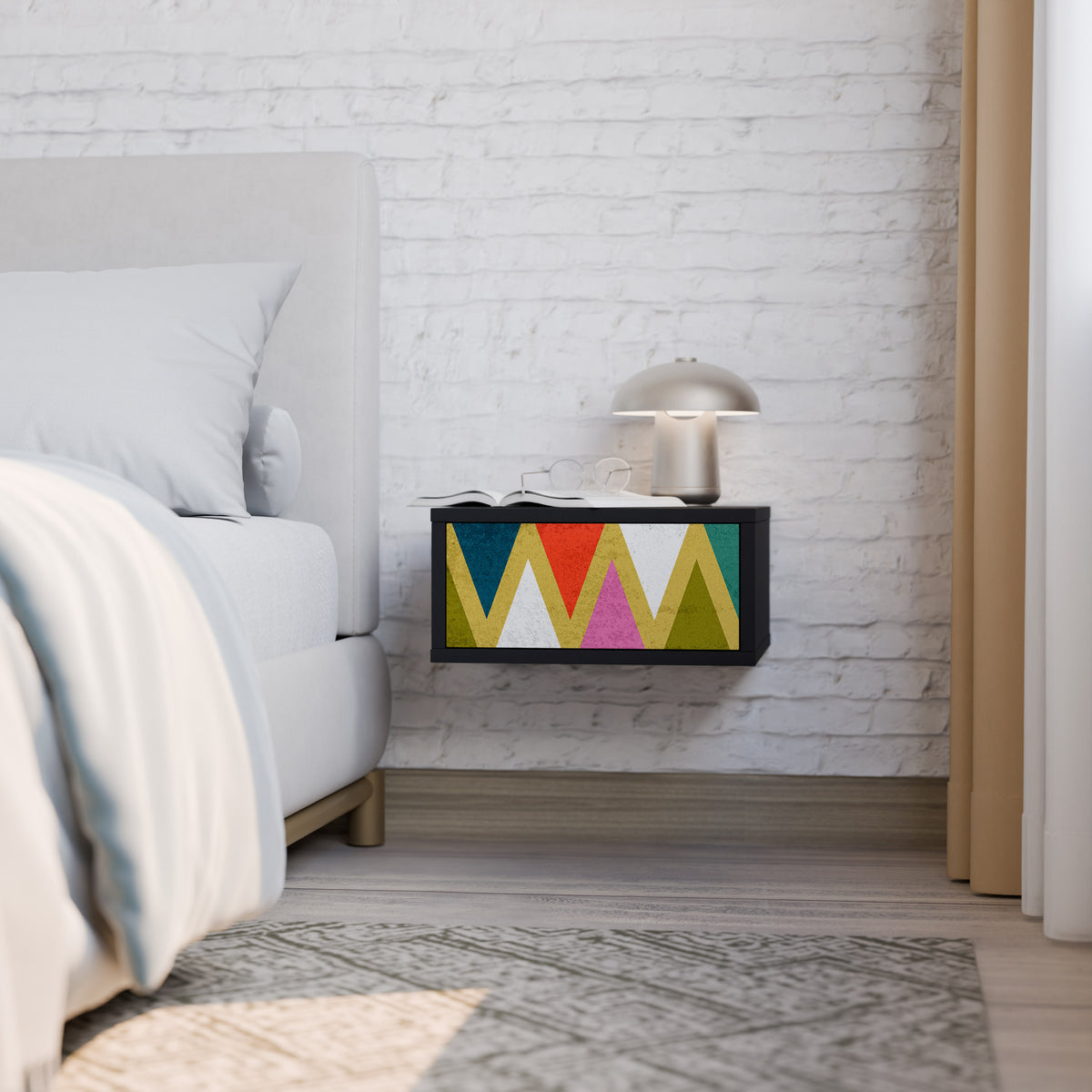 COLORFUL TRIANGLES Sängbord 