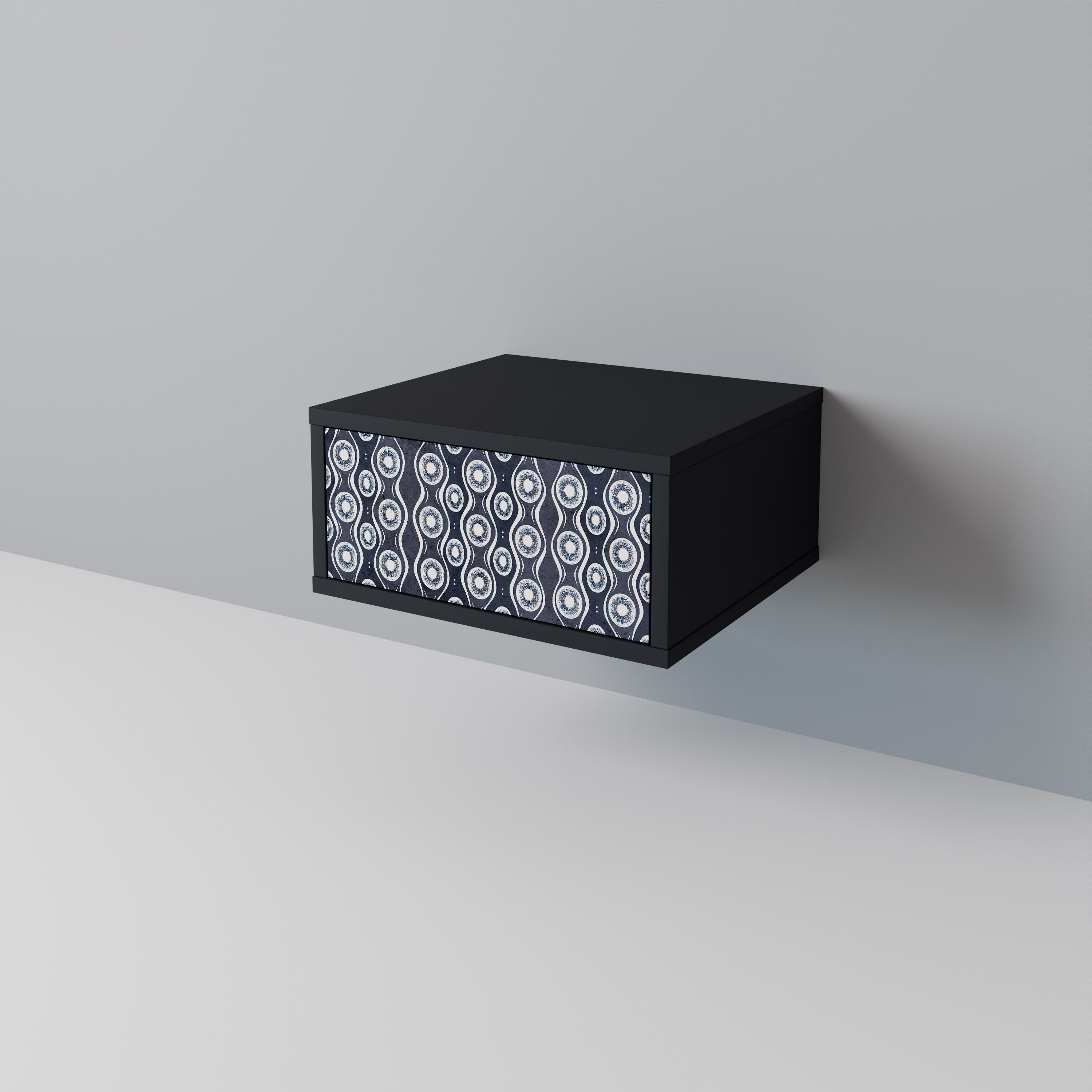 Nattduksbord GRAPHITE EYES i svart finish