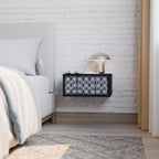 GRAPHITE EYES Nightstand in Black Finish