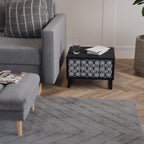 GRAPHITE EYES Nightstand in Black Finish