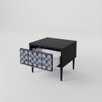 GRAPHITE EYES Nightstand in Black Finish