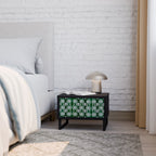 GREEN EYES Nightstand in Black Finish
