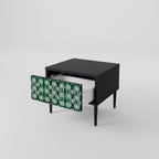 GREEN EYES Nightstand in Black Finish