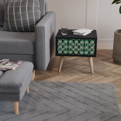 GREEN EYES nattduksbord i svart finish