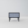 GRAPHITE RAIN Nightstand in Black Finish