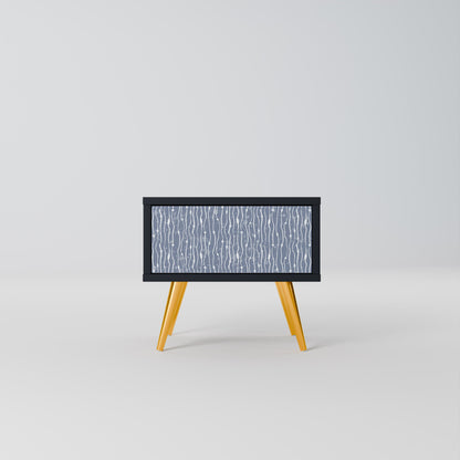 Nattduksbord i svart finish i Graphite Rain