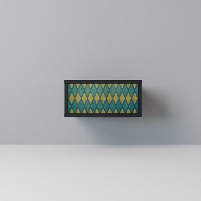 POLYGONS Nightstand in Black Finish