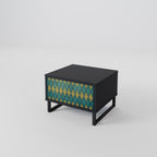 POLYGONS Nightstand in Black Finish