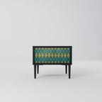 POLYGONS Nightstand in Black Finish